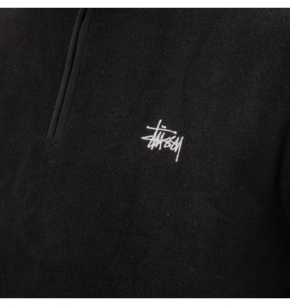 Stüssy Polar Fleece Half Zip (Schwarz)