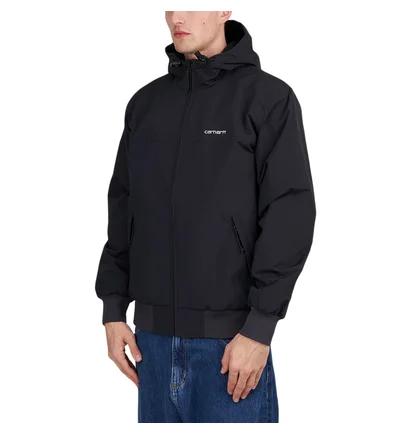 Carhartt WIP Hooded Sail Jacket (Schwarz / Weiß)