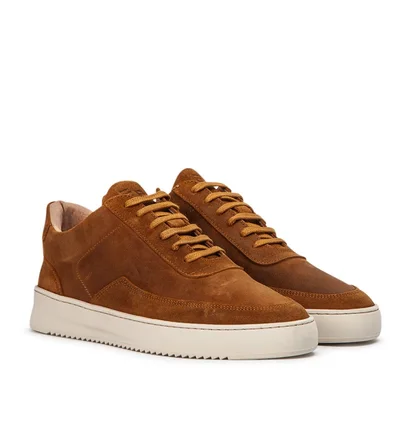 Filling Pieces Low Mondo Ripple Nardo Suede (Braun)