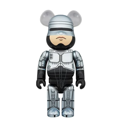 Medicom 1000% Robocop Be@rbrick Toy (Silber / Schwarz)