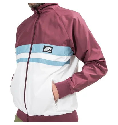 New Balance MJ01503 NBY Athletics Archive Run Jacket (Bordeaux / Weiß)