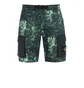 Stone Island Alligator Camo Cotton - Nylon Shorts (Grün)