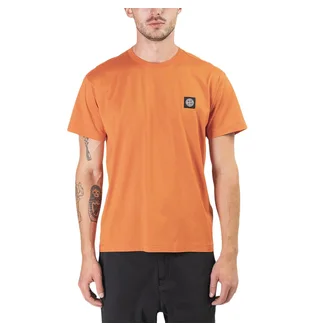 Stone Island Small Logo Patch T-Shirt (Orange)