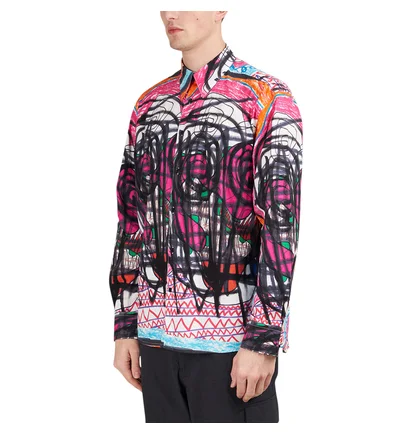 Sex Skateboards Mess Button Up Shirt (Multi)