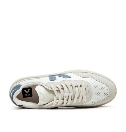 Veja V-90 O.T. Leather (Weiß / Blau / Beige)