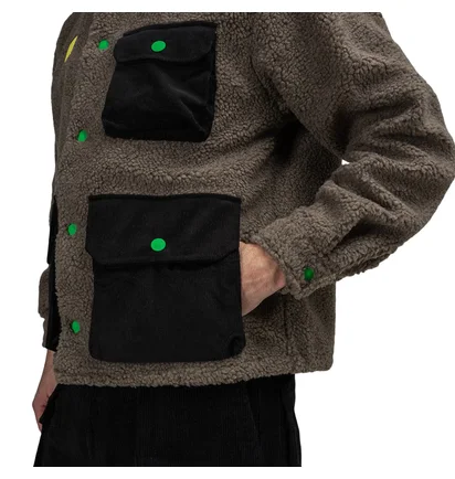Brain Dead Sherpa Chore Coat (Braun / Schwarz)