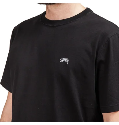 Stüssy Stock S/SL Crew (Schwarz)
