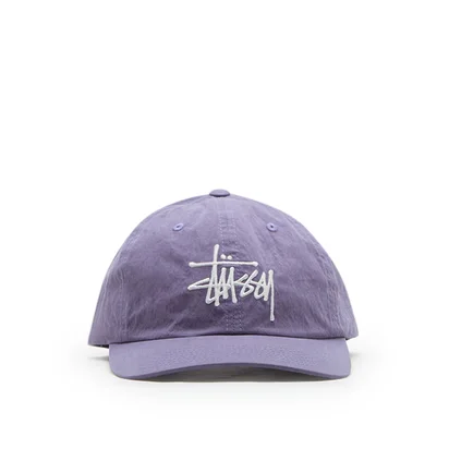 Stüssy Bio Washed Big Logo Low Pro Cap (Lavendel)