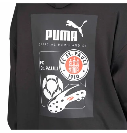 Puma x St. Pauli Retro Graphic Hoodie (Weiss / Rot)