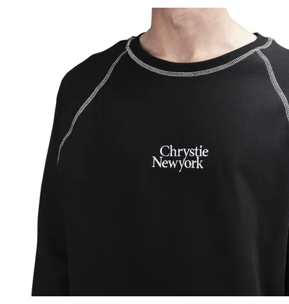 Chrystie NYC Classic Crewneck (Schwarz)