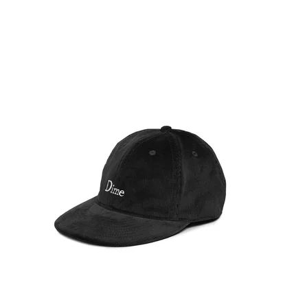 Dime Classic Logo Corduroy Cap (Schwarz)