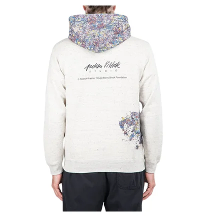 Medicom Adam Et Rope x Jackson Pollock Studio Splash Hoodie (Hellgrau)