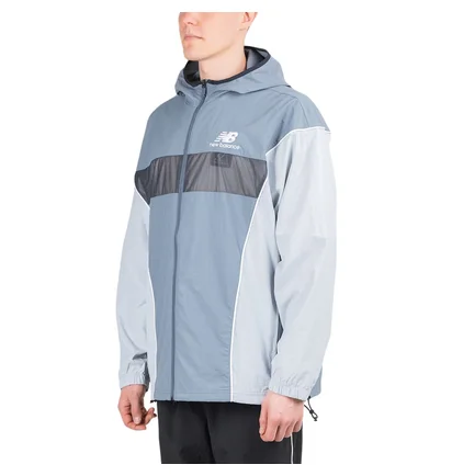 New Balance Athletics Windbreaker (Graublau)