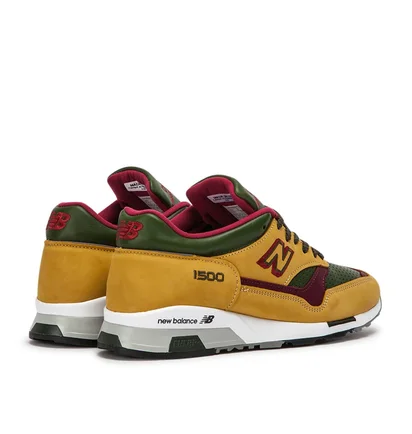 New Balance M 1500 TGB 'Made in England' (Ocker / Dunkelrot / Grün)