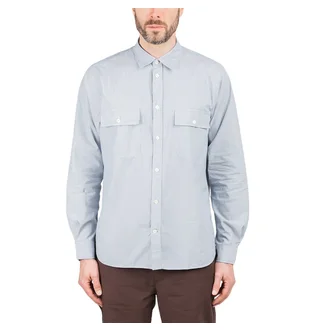 Norse Projects Villads Micro Stripe Shirt (Hellblau)