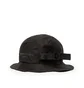 Stone Island Cotton Nylon Marina Bucket Hat (Schwarz)