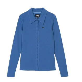 Stüssy WMNS Maya Button Down Longsleeve (Blau)