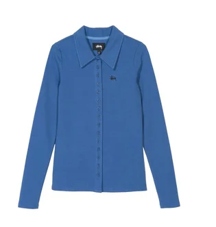 Stüssy WMNS Maya Button Down Longsleeve (Blau)