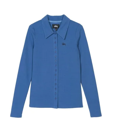 Stüssy WMNS Maya Button Down Longsleeve (Blau)