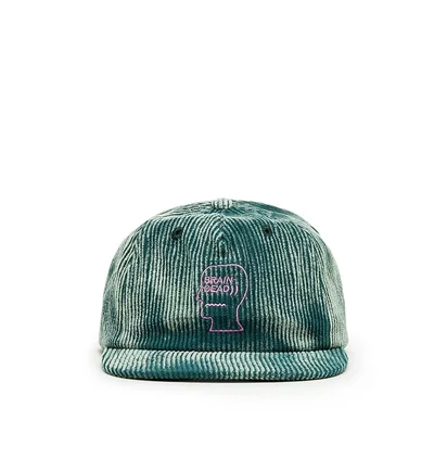 Brain Dead Bleach Cord Logo Head 5-Panel Cap (Grün)
