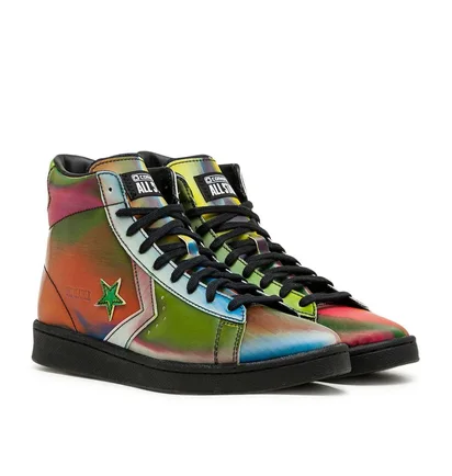 Converse Pro Leather Iridescent Hi (Schwarz / Multi)