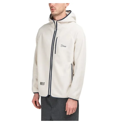 Dime Polar Fleece Hooded Jacket (Cream)