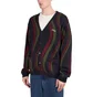 Dime Lightwave Knit Cardigan (Schwarz / Grün / Rot)