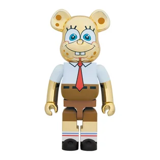 Medicom 1000% Spongebob Gold Chrome Be@rbrick Toy