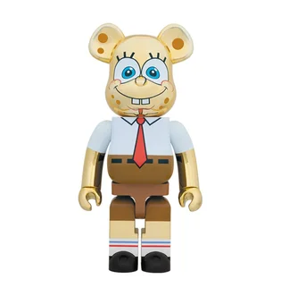 Medicom 1000% Spongebob Gold Chrome Be@rbrick Toy