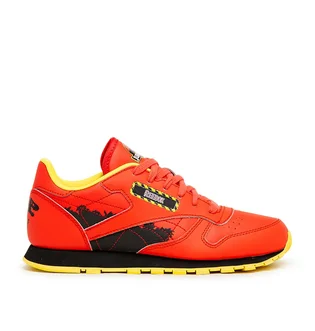 Reebok x Jurassic Park CL Leather (Rot / Gelb)