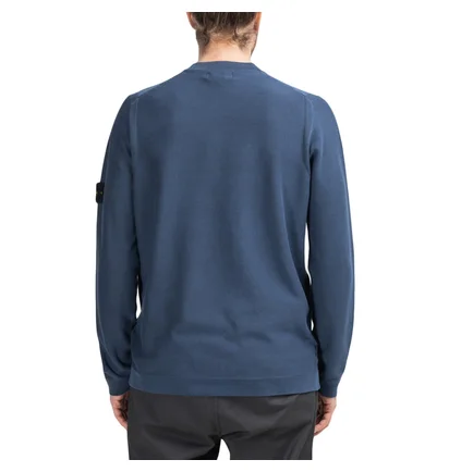 Stone Island Pigment DYE Knit Pullover (Navy)