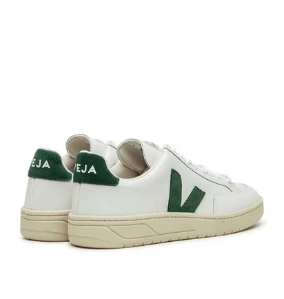 Veja V-12 Leather (Weiß / Grün)