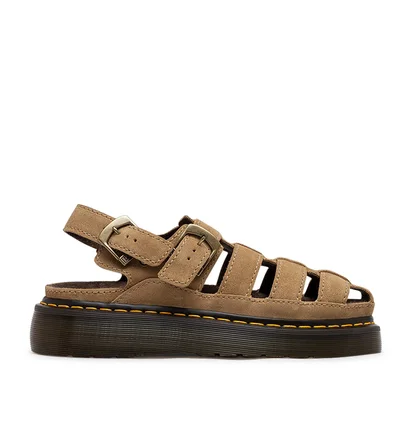 Dr. Martens Wrenlie Bronx Wildleder Fisherman Sandalen (Beige)