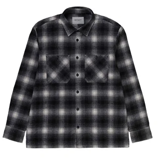 Carhartt WIP L/S Halleck Shirt (Schwarz / Weiß)