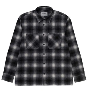 Carhartt WIP L/S Halleck Shirt (Schwarz / Weiß)