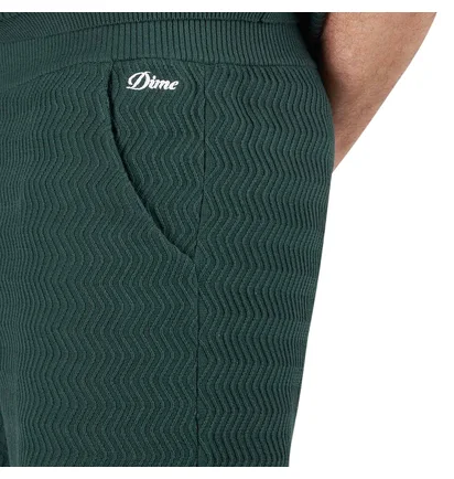 Dime Wave Cable Knit Shorts (Grün)