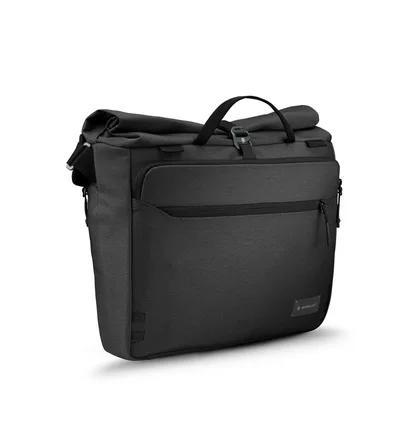 Heimplanet Transit Line Roll Top Messenger Bag (Schwarz)