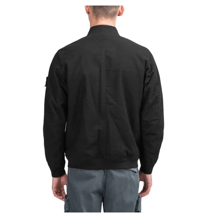 Stone Island 'Ghost Piece' Diagonal Wool Pullover (Schwarz)