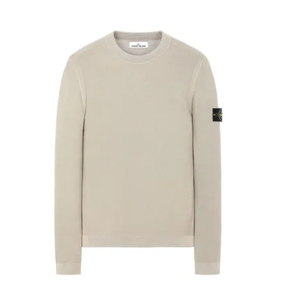 Stone Island Pigment DYE Knit Pullover (Dunkelbeige)