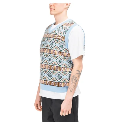 Stüssy Giza Sweater Vest (Blau / Orange)