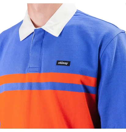 Stüssy Stanley L/S Rugby (Blau)