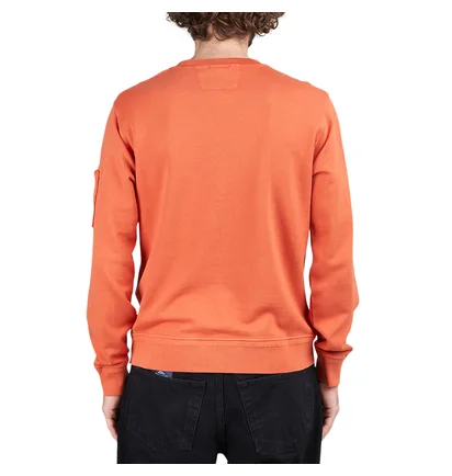 C.P. Company Cotton Fleece Resist Dyed Sweatshirt (Orange)
