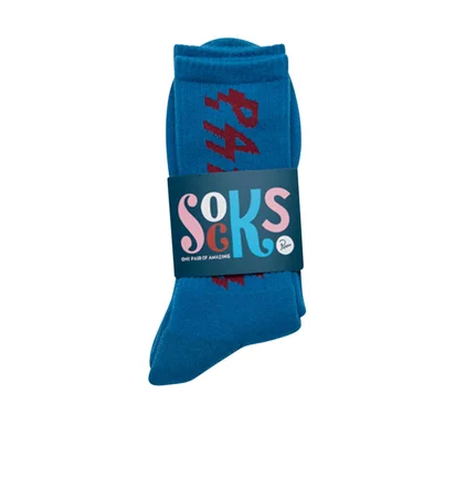 by Parra Shocker Logo Crew Socks (Blau)