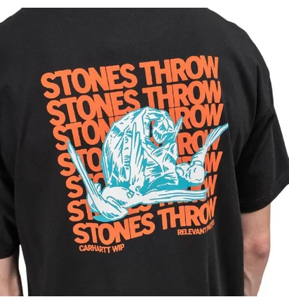 Carhartt WIP x Relevant Parties Stones Throw T-Shirt (Schwarz)
