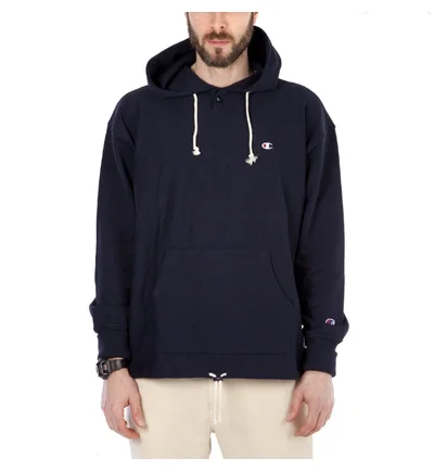 Champion x Beams Reverse Weave Terry Hooded Sweat (Navy)