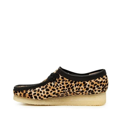 Clarks Originals Wallabee W 'Leopard Print' (Schwarz / Beige)