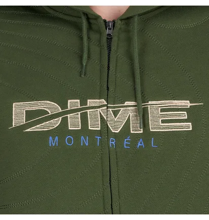 Dime Speedy Zip Hoodie (Grün)