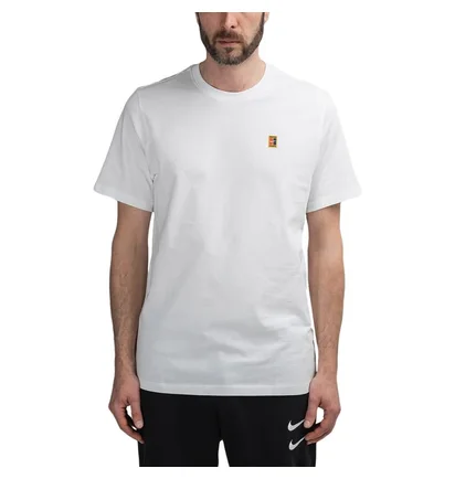 NikeCourt Tennis-T-Shirt (Weiß)