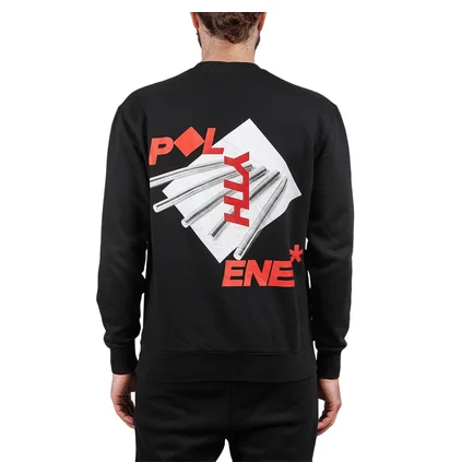 Polythene* Optics Metal Rod Crewneck Sweater (Schwarz)