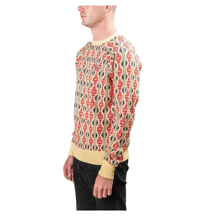 Aimé Leon Dore Carpet Knit Crewneck (Gelb / Rot)
